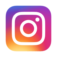 the instagram logo on a black background
